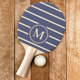 Monogram Randig Lavendel Bris Färg Pingisracket