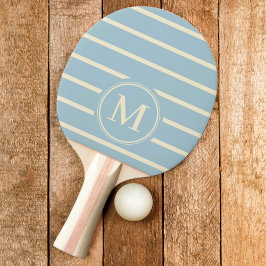 Monogram Randig Ljus Himmel Färg Pingisracket