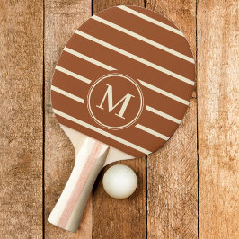 Monogram Randig Öken Sol Färg Pingisracket