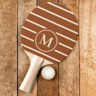 Monogram Randig Öken Sol Färg Pingisracket