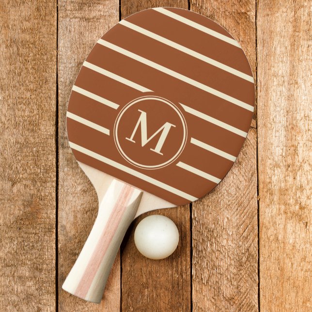 Monogram Randig Öken Sol Färg Pingisracket (Skapare uppladdad)