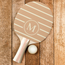 Monogram Randig Peach Kiss Färg Pingisracket