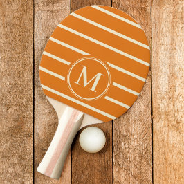 Monogram Randig Varm Citrus Färg Pingisracket