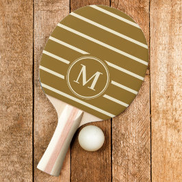 Monogram Randig Varm Ökenvind Färg Pingisracket