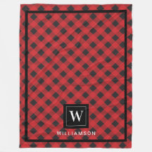 Monogram Red Black Buffalo Play