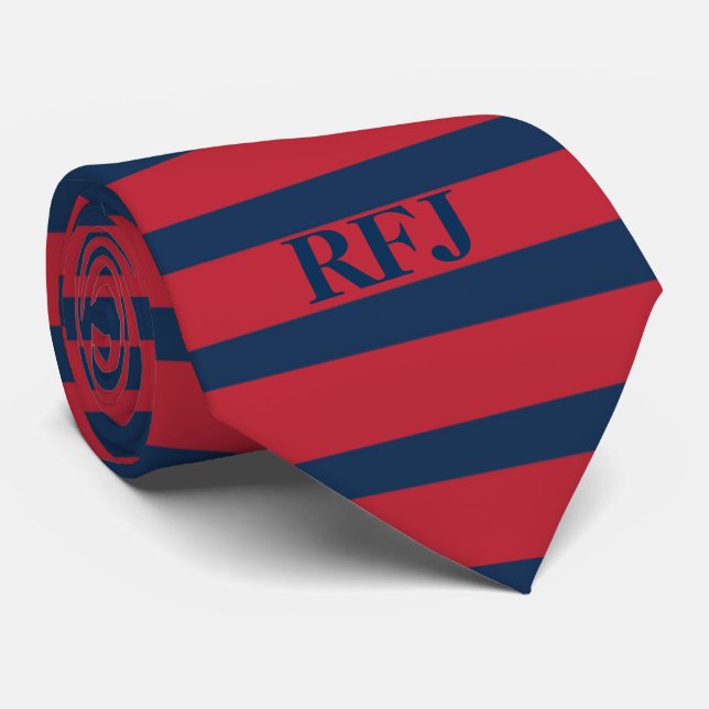 Monogram Red och Blue Slips (Rullad)