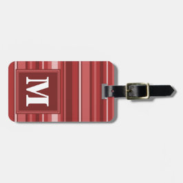 Monogram red rand bagagebricka