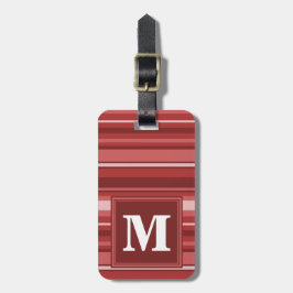 Monogram red rand bagagebricka