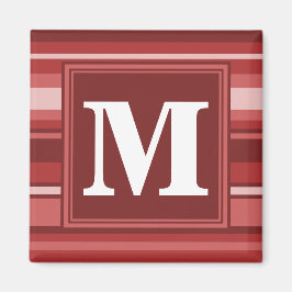 Monogram red rand magnet