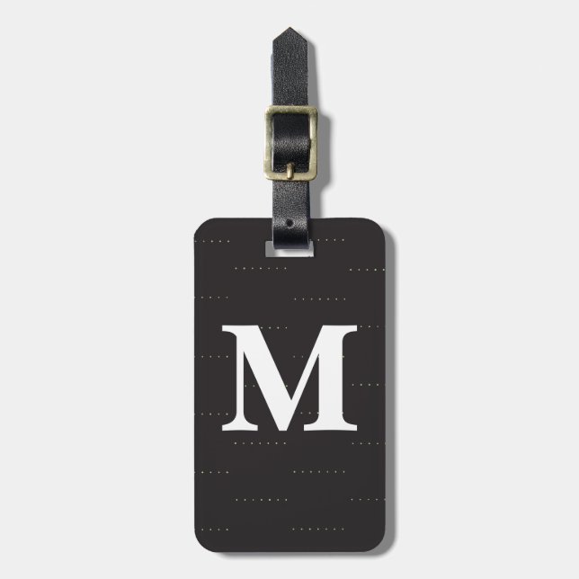 Monogram resggage Tag Bagagebricka (Vertikal Framsida)