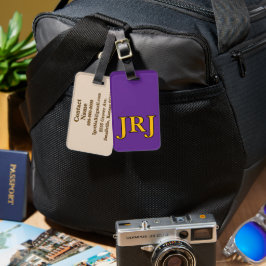 Monogram resväskemärken - Anpassade! Bagagebricka