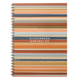 Monogram retro rand vintage, färglös abstrakt anteckningsbok