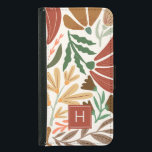 Monogram Retro Terracotta Blommigt Boho Plånboksfodral För Samsung Galaxy S5<br><div class="desc">Monogram Retro Terracotta Blommigt Boho Samsung Galaxy S5 Wallet Case. Perfekt som en anpassningsbar gåva till en flicka,  dotter,  vän eller officemat.</div>