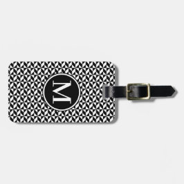Monogram RF Black Abstrakt Chevron Bagagebricka