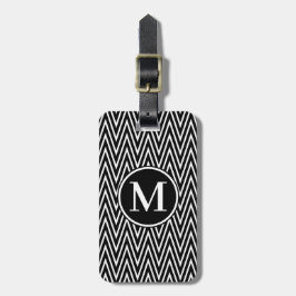 Monogram RF Black Steep Chevron Bagagebricka