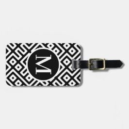 Monogram RF Black Tribal Maze Bagagebricka