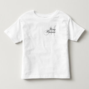 Monogram Ring Bearer Bröllop T—Shirt Tee Shirt