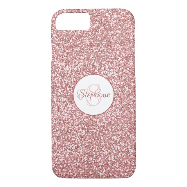 Monogram ro Glitter Case-Mate iPhone Skal (Baksida)