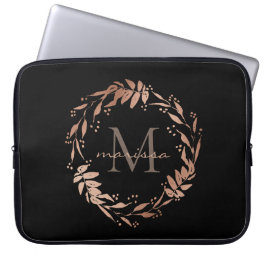 Monogram Ro Guld Eucalyptus Utandning Laptop Fodral