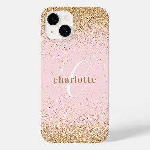 Monogram Ro Guld Glitter Girly Glam