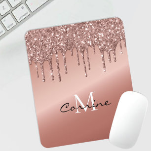 Monogram Ro Guld Glitter Metallic Musmatta