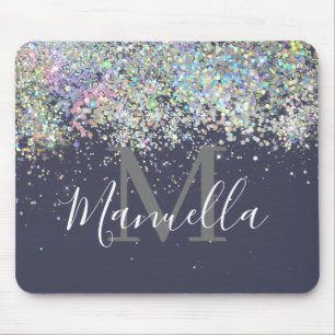 Monogram Ro Guld-Glitter Musmatta