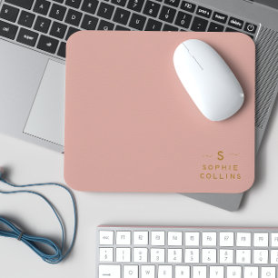 Monogram Ro Guld, minimalistisk Elegant Namn Musmatta