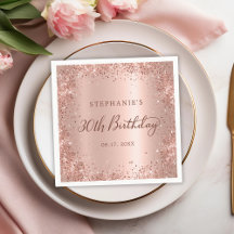Monogram ro guldfolja Glitter 30års födelsedag