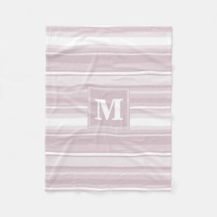 Monogram ro kvarts rand fleecefilt