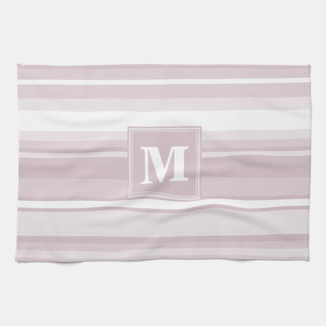 Monogram ro kvarts rand kökshandduk (Horisontell)