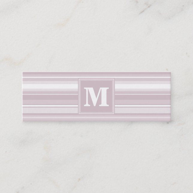 Monogram ro kvarts rand mini visitkort (Framsida)