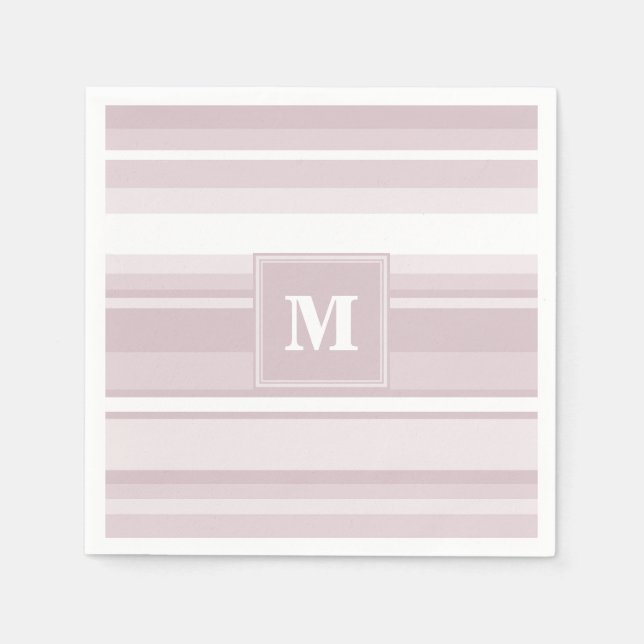 Monogram ro kvarts rand pappersservett (Framsidan)