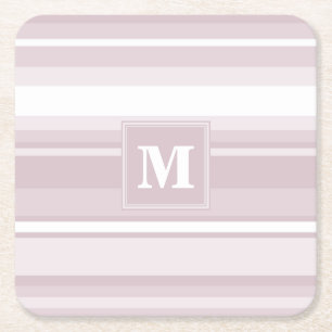 Monogram ro kvarts rand underlägg papper kvadrat