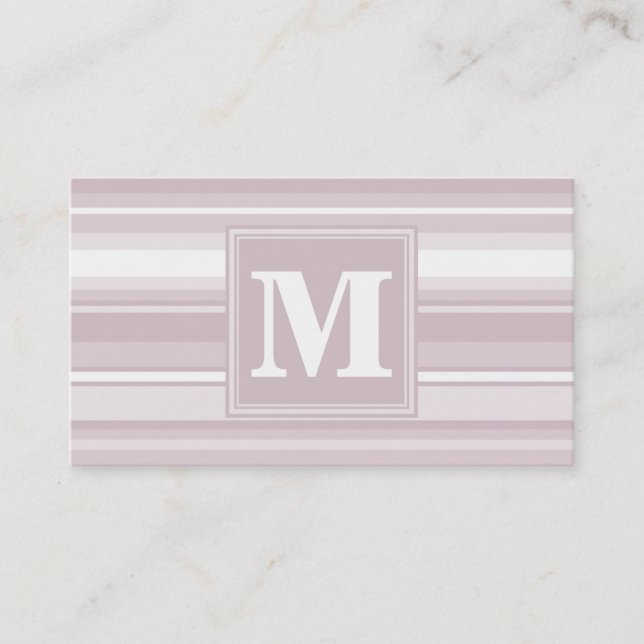 Monogram ro kvarts rand visitkort (Framsida)
