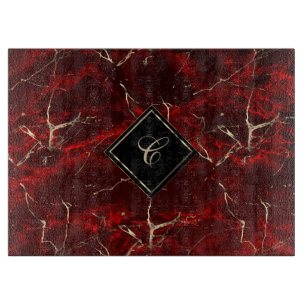 Monogram röd marmor