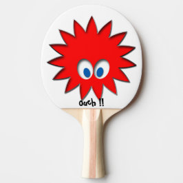 Monogram röd mönster pingisracket