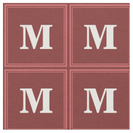 Monogram röd tyg