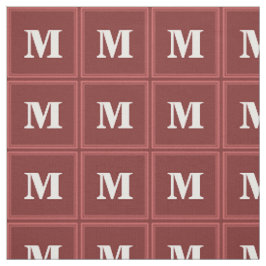 Monogram röd tyg