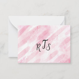 Monogram-Roligt Anteckningskort