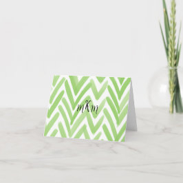 Monogram-roligt med en pop tack kort