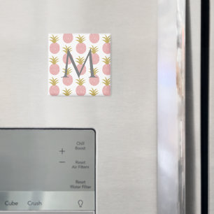 Monogram Rosa ananas Magnet