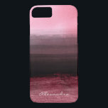 Monogram Rosa & Black Ombre Foil Brush Strokes<br><div class="desc">Monogrammed Monogram Rosa och svart Ombre Foil Push Strokes Girly Smart Phone Case som du kan lägga till ditt namn i. Kontakta designern om du vill ha ytterligare matchande objekt.</div>