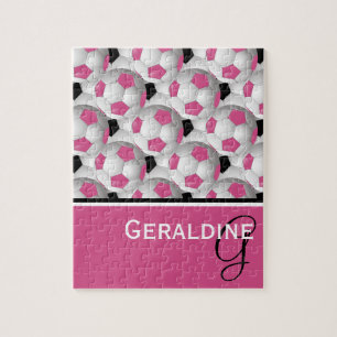 Monogram Rosa Black Scer Ball Mönster Pussel