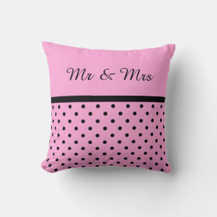 MONOGRAM ROSA BLACK SPOT Cushion Pillow Kudde