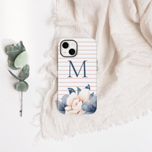 Monogram Rosa Blommigt
