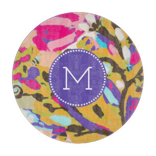 Monogram  Rosa Boho Blommigt I