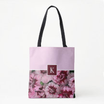 Monogram Rosa Carnation Januthday Flower