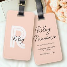 Monogram Rosa Cute Girly Chic Retro Snyggt