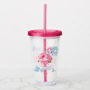 Monogram Rosa flamingo Take Away Mugg
