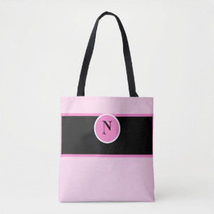 Monogram Rosa Girly Söt Anpassningsbar Tygkasse